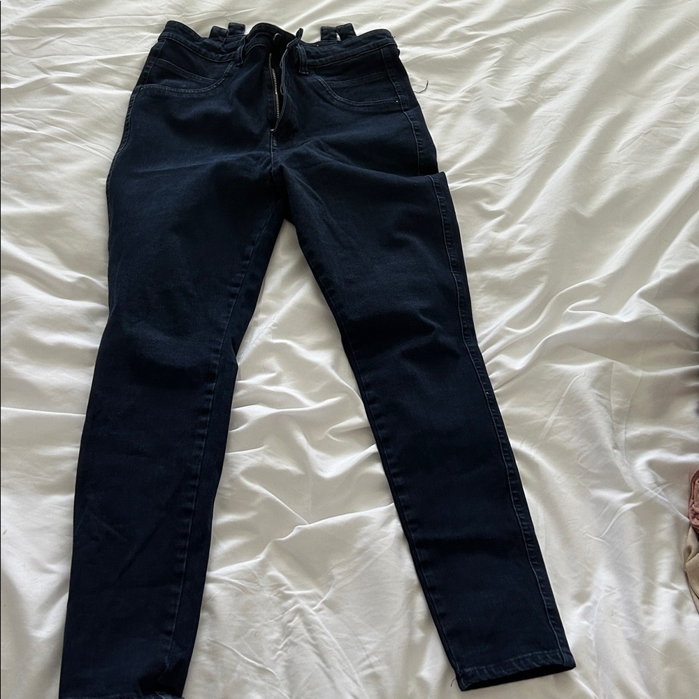 Guess Midnight Blue Denim Jeans - suspenders removed